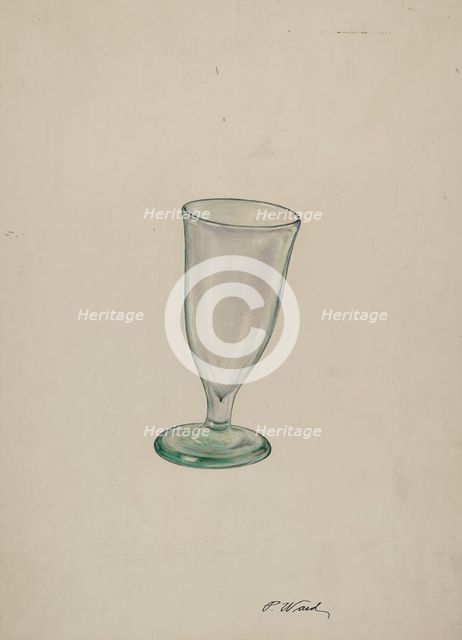 Wine Glass, c. 1940. Creator: Paul Ward.