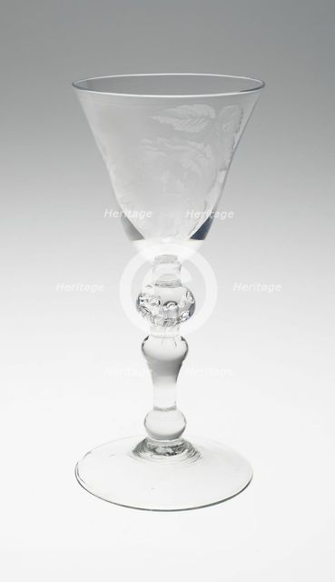 Wine Glass, England, 1749. Creator: Unknown.