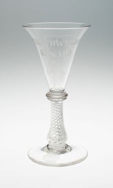 Wine Glass, England, 17th century. Creator: Unknown