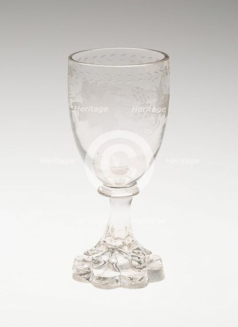 Wine Glass, England, 1800/50. Creator: Unknown.