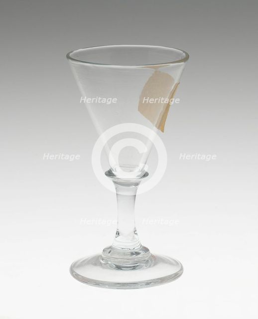 Wine Glass, England, 18th century. Creator: Unknown.
