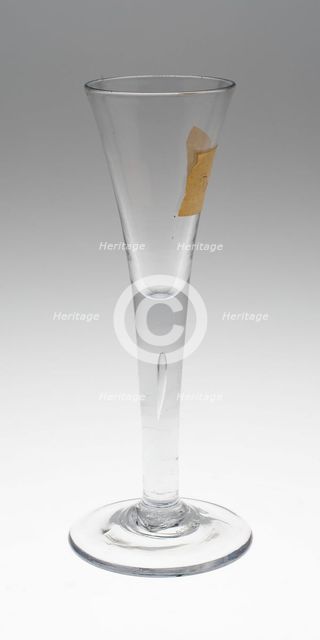 Wine Glass, England, c. 1740/80. Creator: Unknown.