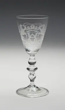 Wine Glass, England, c. 1740. Creator: Unknown