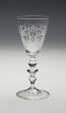 Wine Glass, England, c. 1740. Creator: Unknown
