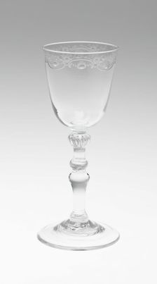 Wine Glass, England, c. 1745. Creator: Unknown