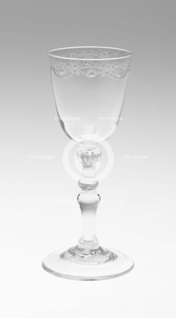 Wine Glass, England, c. 1745. Creator: Unknown.