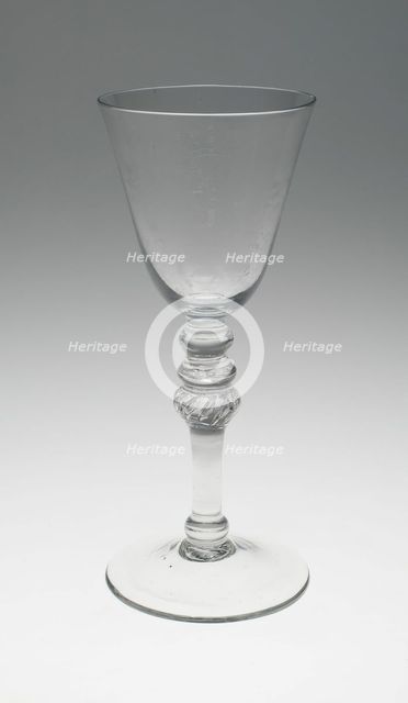 Wine Glass, England, c. 1750/70. Creator: Unknown.