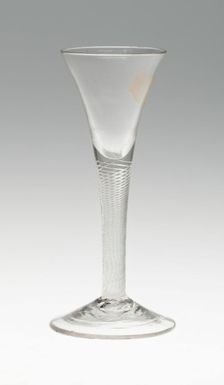 Wine Glass, England, c. 1750. Creator: Unknown