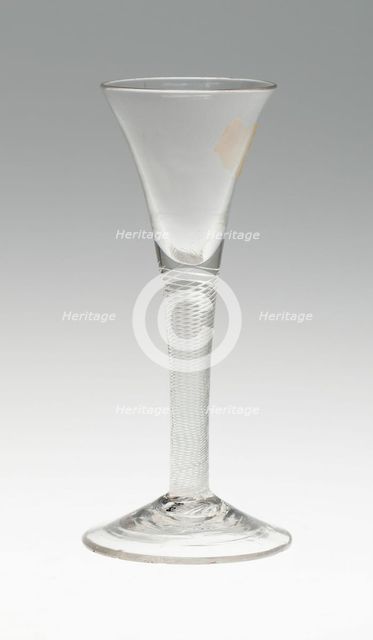 Wine Glass, England, c. 1750. Creator: Unknown.