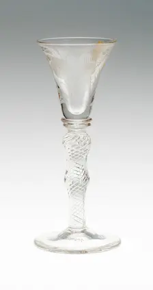 Wine Glass, England, c. 1750. Creator: Unknown