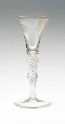 Wine Glass, England, c. 1750. Creator: Unknown