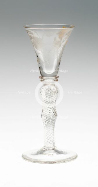 Wine Glass, England, c. 1750. Creator: Unknown.
