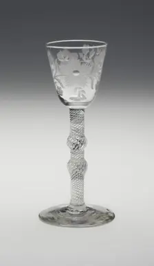 Wine Glass, England, c. 1750. Creator: Unknown