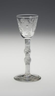 Wine Glass, England, c. 1750. Creator: Unknown