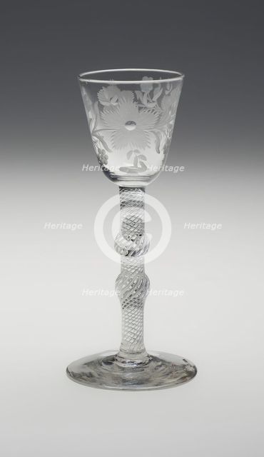 Wine Glass, England, c. 1750. Creator: Unknown.