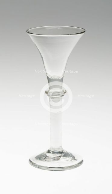 Wine Glass, England, c. 1750. Creator: Unknown.