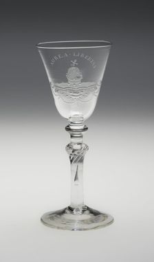 Wine Glass, England, c. 1750. Creator: Unknown