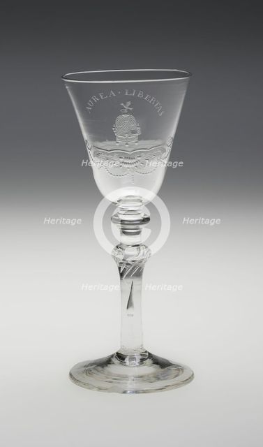 Wine Glass, England, c. 1750. Creator: Unknown.