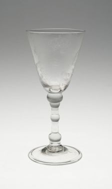 Wine Glass, England, c. 1760/80. Creator: Unknown