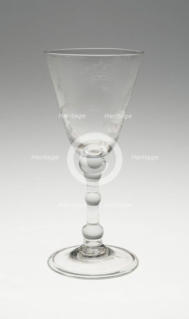 Wine Glass, England, c. 1760/80. Creator: Unknown.