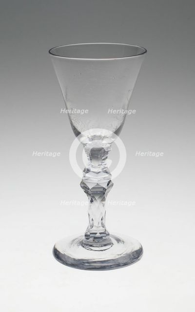 Wine Glass, England, c. 1760/80. Creator: Unknown.