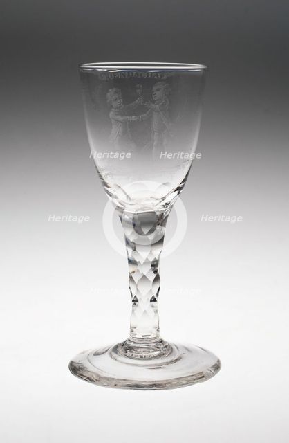 Wine Glass, England, c. 1760/80. Creator: Unknown.