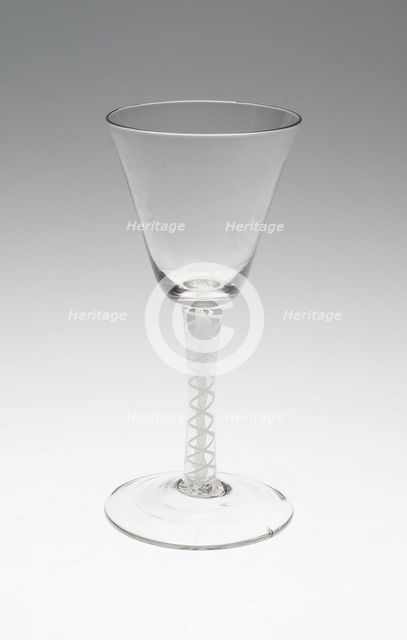 Wine Glass, England, c. 1760/80. Creator: Unknown.