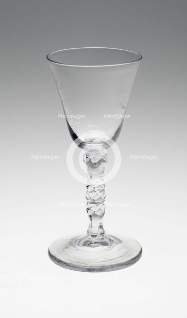 Wine Glass, England, c. 1760/80. Creator: Unknown.