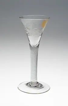Wine Glass, England, c. 1760. Creator: Unknown