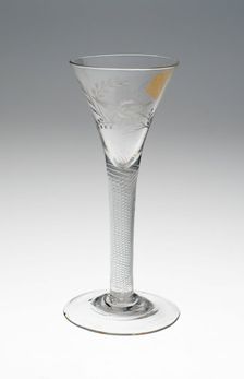 Wine Glass, England, c. 1760. Creator: Unknown