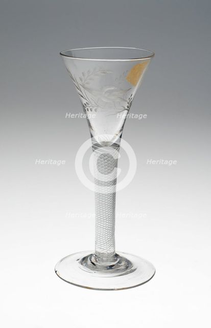 Wine Glass, England, c. 1760. Creator: Unknown.