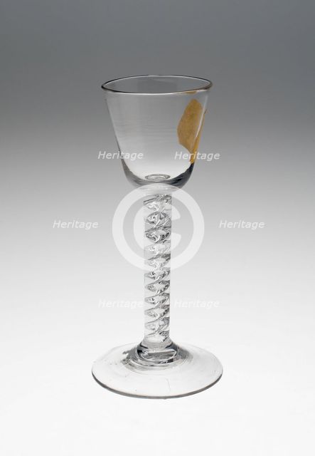 Wine Glass, England, c. 1760. Creator: Unknown.