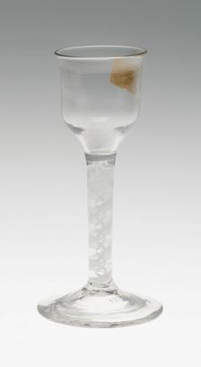 Wine Glass, England, c. 1760. Creator: Unknown