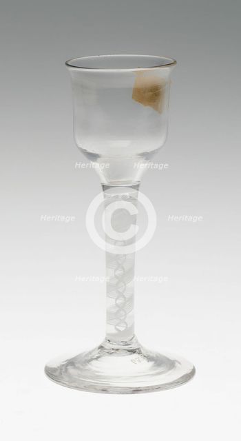Wine Glass, England, c. 1760. Creator: Unknown.