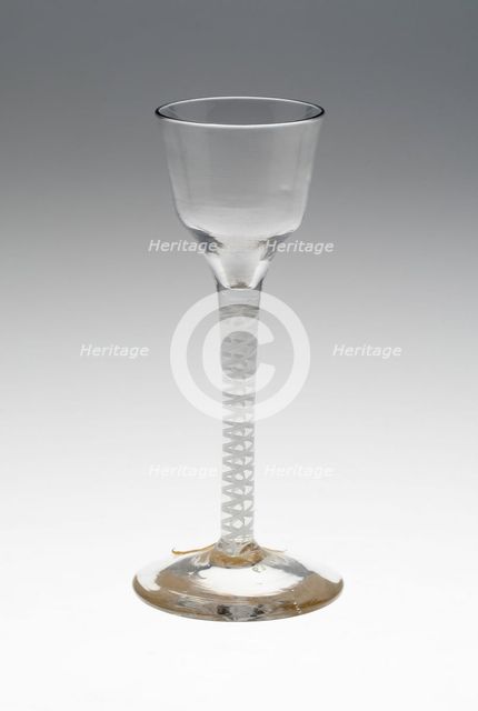 Wine Glass, England, c. 1760. Creator: Unknown.