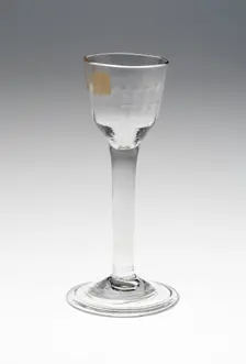 Wine Glass, England, c. 1760. Creator: Unknown