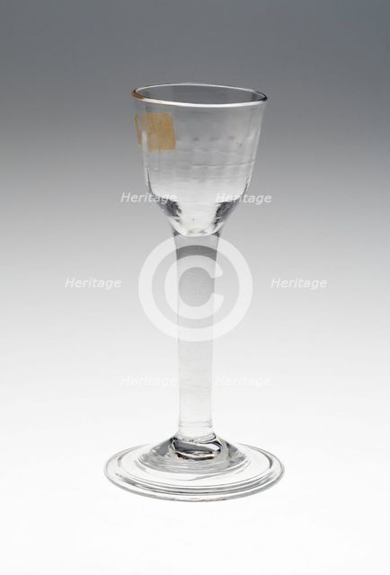 Wine Glass, England, c. 1760. Creator: Unknown.