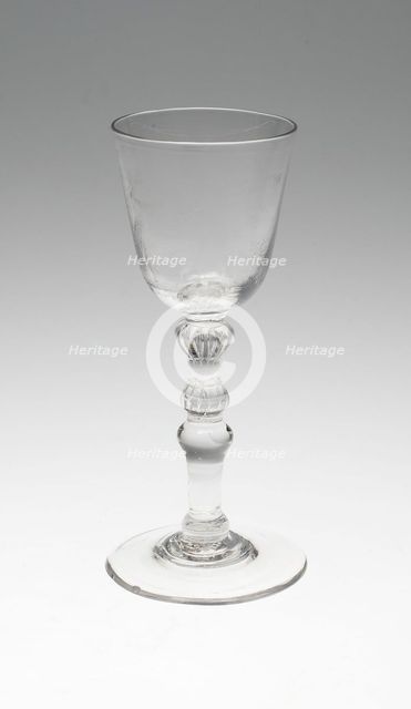 Wine Glass, England, c. 1770. Creator: Unknown.