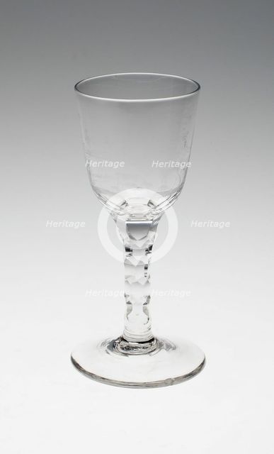 Wine Glass, England, c. 1775/98. Creator: Unknown.