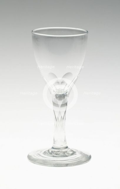 Wine Glass, England, c. 1775/99. Creator: Unknown.