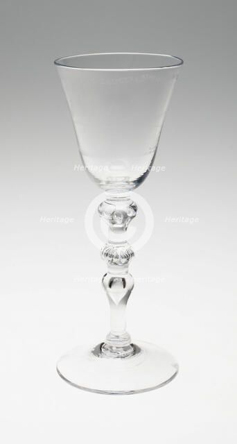 Wine Glass, England, c. 1786. Creator: David Wolff.