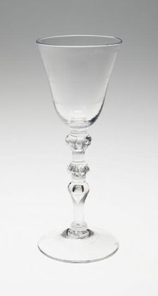 Wine Glass, England, c. 1786. Creator: David Wolff