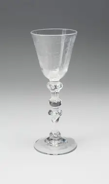 Wine Glass, England, c. 1792. Creator: Unknown