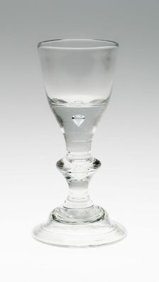 Wine Glass, England, c. 1720. Creator: Unknown
