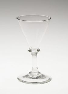 Wine Glass, England, c. 1720. Creator: Unknown