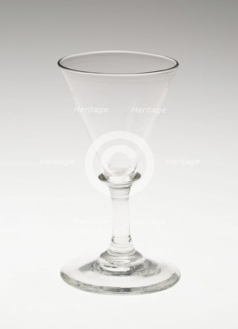 Wine Glass, England, c. 1720. Creator: Unknown.