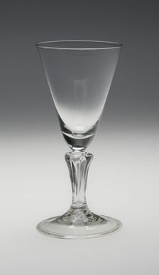 Wine Glass, England, c. 1720. Creator: Unknown