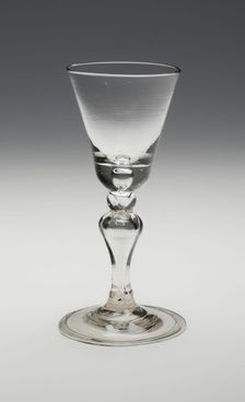 Wine Glass, England, c. 1720. Creator: Unknown