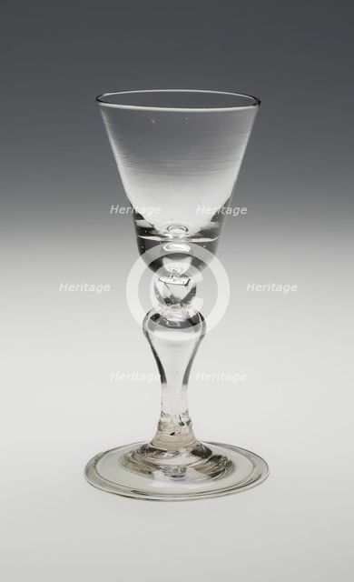 Wine Glass, England, c. 1720. Creator: Unknown.
