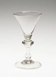 Wine Glass, England, c. 1720. Creator: Unknown